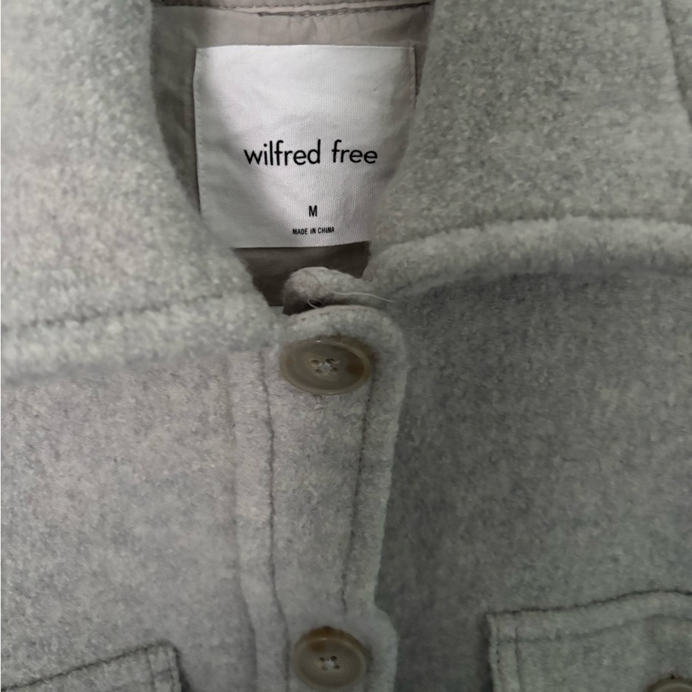 Wilfred Free The Ganna Shirt Jacket Merino Wool Size Medium - Picture 9 of 13